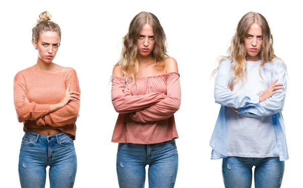 Jonge Mooie Jonge Vrouw Het Dragen Van Casual Look Witte — Stockfoto