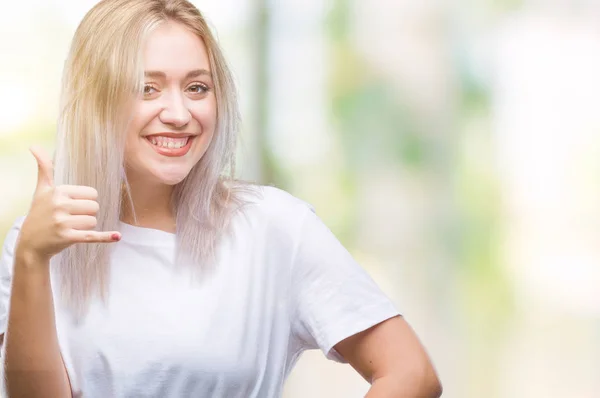 Mladá Blond Žena Izolované Pozadí Dělá Šťastné Palec Nahoru Gesto — Stock fotografie