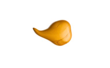 Altın christmas fırça darbesi izole arka plan üzerinde boya