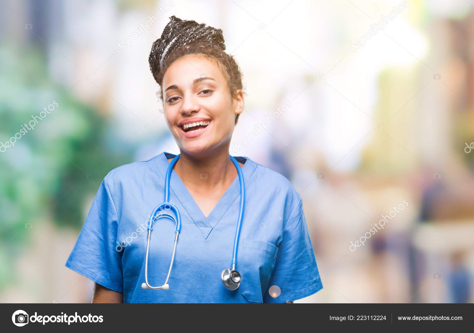 Young Braided Hair African American Girl Professional Surgeon