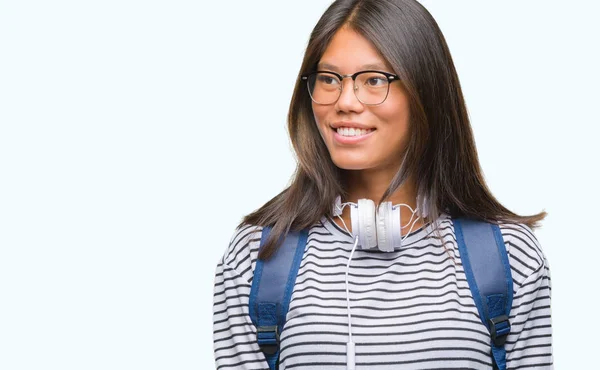 Jovem Mulher Asiática Sobre Fundo Isolado Apontando Dedos Para Câmera — Fotografia de Stock