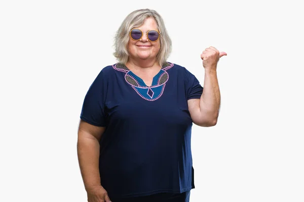 Senior Size Caucasian Woman — Stock Photo, Image