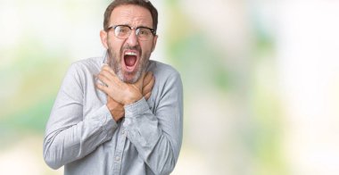 Gözlük üzerinde arka plan bağırarak izole ve çünkü boğmak yakışıklı orta yaş zarif komuta sizde acı kendi ellerimle öldürürüm. Sağlık sorunu. Yaralarından ve intihar kavramı.