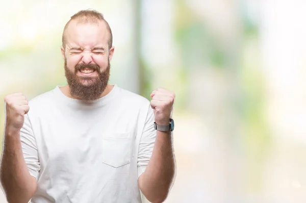 Zole Arka Kolları Olan Başarı Için Heyecan Üzerinde Rahat Shirt — Stok fotoğraf