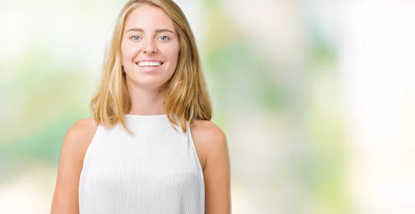 Schöne Junge Elegante Frau Über Isolierten Hintergrund Hände Zusammen Und — Stockfoto