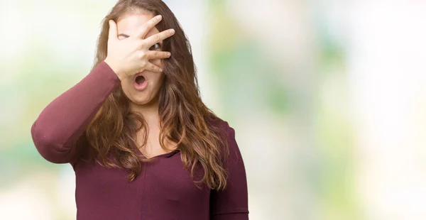 Schöne Und Attraktive Junge Frau Einem Kleid Über Isoliertem Hintergrund — Stockfoto