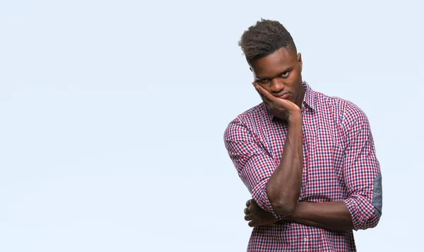 아프리카계 미국인 남자가 우울증 — 스톡 사진