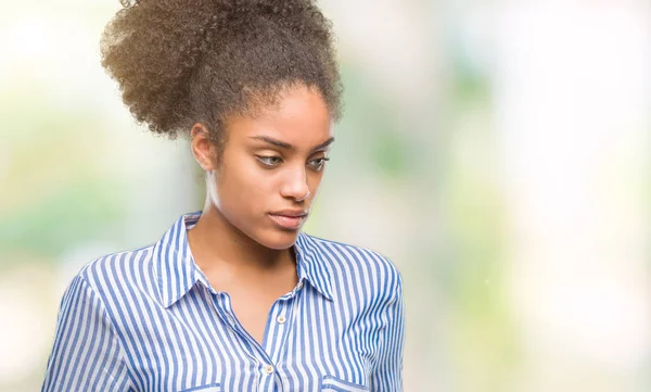 Young Afro American Woman Isolated Background Hand Stomach Because Nausea — Stock Photo, Image