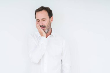 İzole arka plan düşünme seyir üzerinde zarif komuta sizde yorgun ve sıkılmış çapraz silah depresyon sorunları ile.