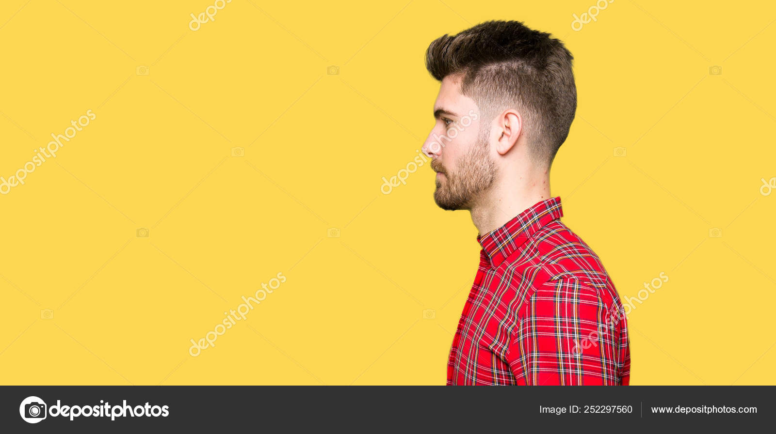 Handsome Hispanic Man Wearing Business Clothes Looking To Side, Relax  Profile Pose with Natural Face and Confident Smile Stock Photo - Image of  away, latin: 220082640