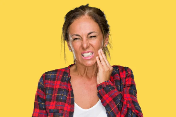 Diş Ağrısı Veya Dişlerde Dişlerle Ilgili Hastalık Nedeniyle Ağız Acı — Stok fotoğraf