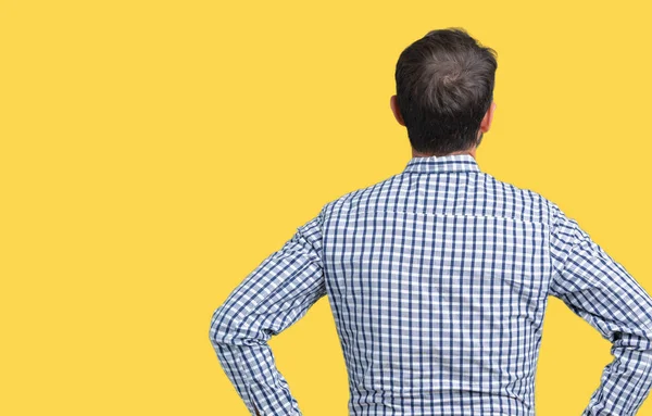 Guapo Mediana Edad Elegante Hombre Mayor Con Gafas Sobre Fondo — Foto de Stock