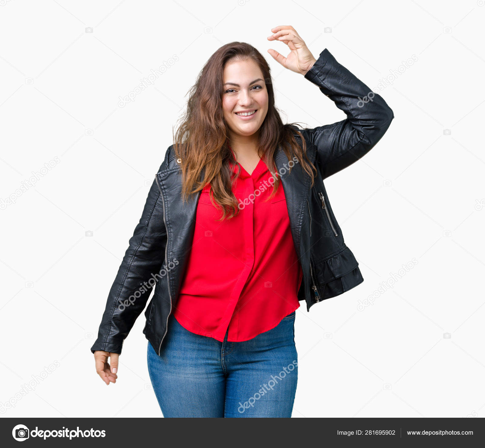 Beautiful Size Woman Wearing Fashion Isolated Background Stock by ©Krakenimages.com 281695902