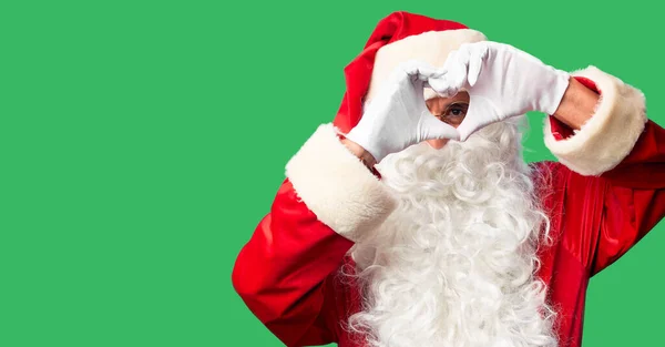 Medioevo Bell Uomo Che Indossa Costume Babbo Natale Barba Piedi — Foto Stock