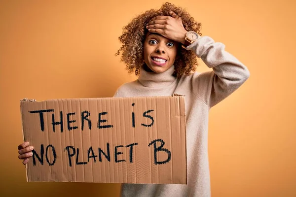 Eine Afroamerikanische Aktivistin Die Sich Für Umwelt Einsetzt Und Ein — Stockfoto