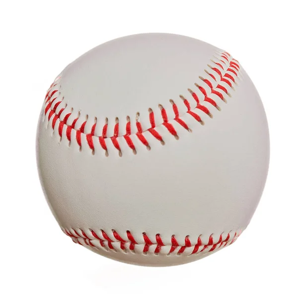 新棒球在孤立的白色背景上的应用 — 图库照片