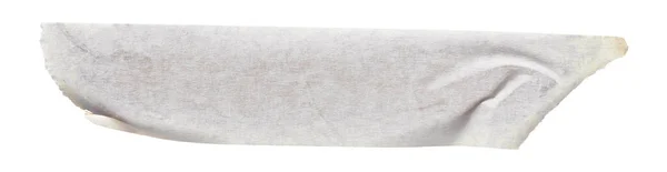 Witte Plakband Plakband Geïsoleerde Achtergrond Blanco Bevestigingsverpakking Gerimpelde Sticker — Stockfoto