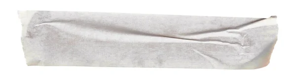 隔離された背景の上の白い接着剤紙テープスティック ブランク固定包装しわステッカー — ストック写真