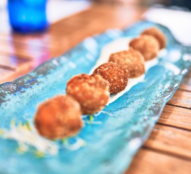 Lezzetli kızarmış kraker.