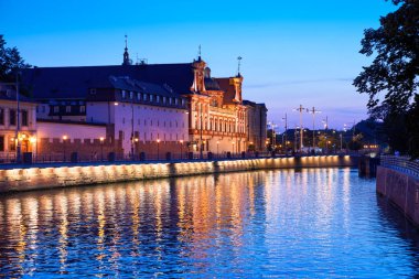 Wroclaw, Polonya - 18 Ağustos 2018: Ossolineum Enstitüsü