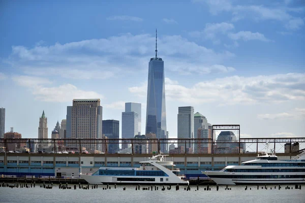 Vue Centre Ville New York Avec Bâtiment Wtc — Photo