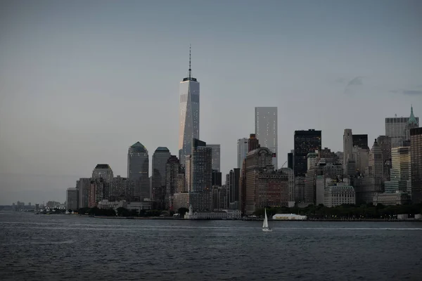 New York Downtown Bölgesinde Uzun Boylu Ofis Binaları — Stok fotoğraf