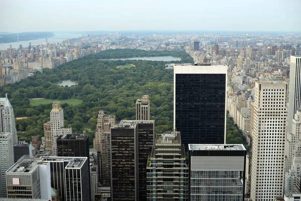 Fågelperspektiv Central Park Manhattan New York City — Stockfoto