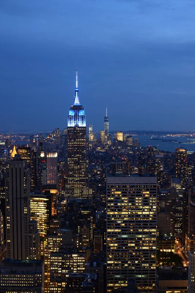 Flygfoto Över New York Berömda Landmärke — Stockfoto