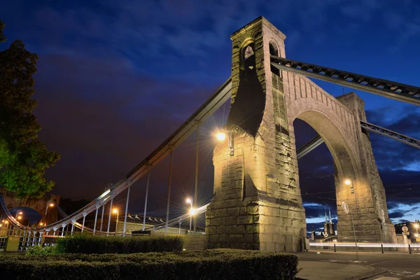 Weids Uitzicht Van Grunwaldzki Brug Polen Rechtenvrije Stockafbeeldingen