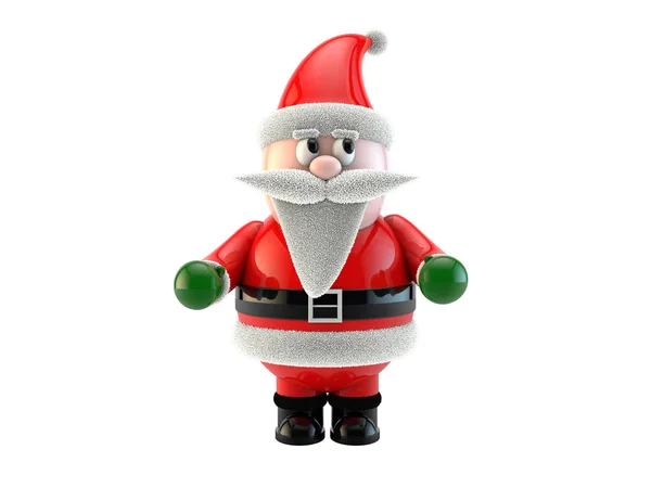 Rendering Babbo Natale Sfondo Bianco — Foto Stock