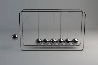 Krom karşı küreler Newton'un beşiği (sarkaç biliyorum)