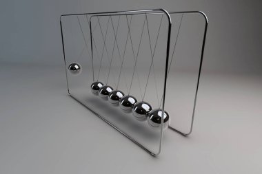 Krom karşı küreler Newton'un beşiği (sarkaç biliyorum)