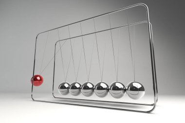Krom karşı küreler Newton'un beşiği (sarkaç biliyorum)