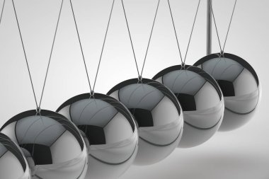 Krom karşı küreler Newton'un beşiği (sarkaç biliyorum)