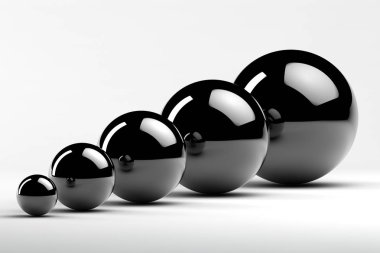 iş grafiği (sabit duruma metal küre)