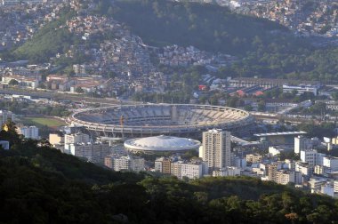 Bir Rio de janeiro, Brezilya - 19 Kasım 2012: dünyanın en ünlü futbol stadyumu. o şimdi tamamen Dünya Kupası 2014 gereksinimlerini karşılamak için ıslah.
