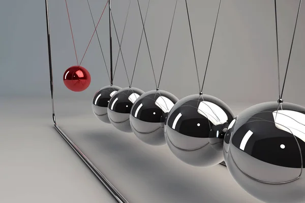 Krom karşı küreler Newton'un beşiği (sarkaç biliyorum)