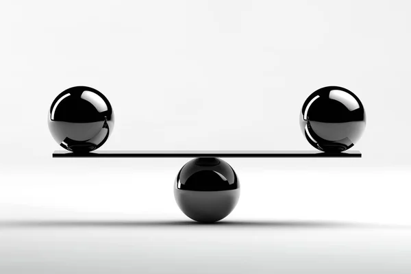 Two Metal Balls Equal Weight — Stock Photo, Image