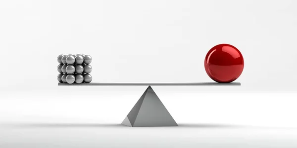 Balance Different Objects Unequal Shapes — Stock Photo, Image