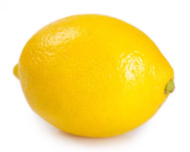 Beyaz arkaplanda taze limon izole edildi