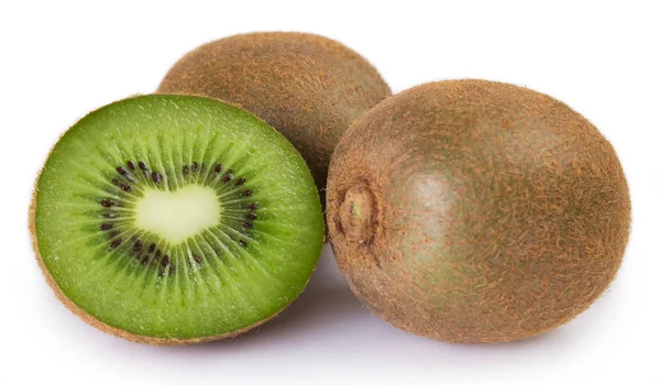 Kiwi Fresco Isolato Sfondo Bianco — Foto Stock