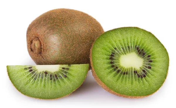 Kiwi Fresco Isolato Sfondo Bianco — Foto Stock