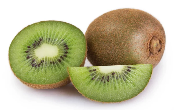 Kiwi Fresco Isolato Sfondo Bianco — Foto Stock