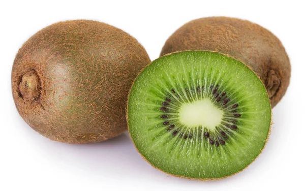 Kiwi Fresco Isolato Sfondo Bianco — Foto Stock