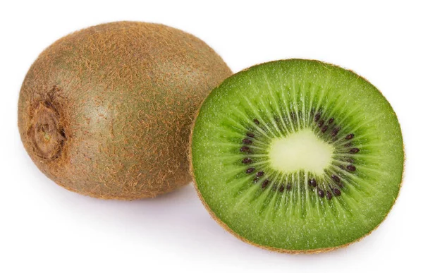 Kiwi Fresco Isolato Sfondo Bianco — Foto Stock