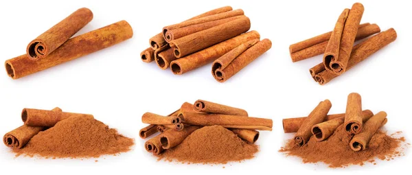 Cinnamon Isolated White Background — Stock Photo, Image