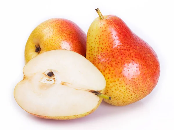 Fresh Pears Isolated White Background — Stock Photo, Image