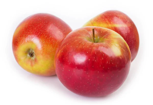 Manzanas Frescas Aisladas Sobre Fondo Blanco — Foto de Stock