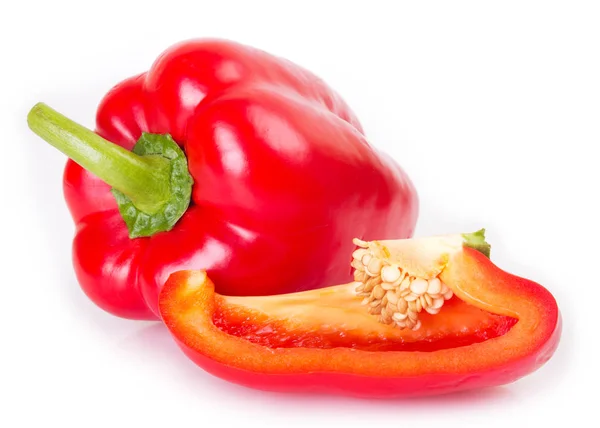 Fresh Pepper Isolated White Background — Stock Photo, Image