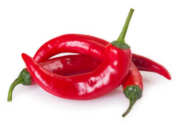 Chilipfeffer Isoliert Auf Weißem Hintergrund — Stockfoto